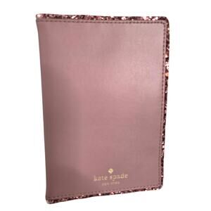 Kate Spade EUC Passport Billfold wallet credit card Dusty pink peony